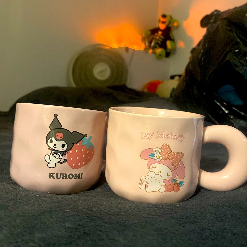Sanrio mugs Kuromi and My Melody brand new!